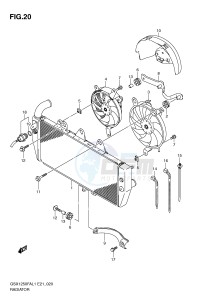 GSX1250FA (E21) drawing RADIATOR