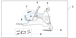 CB600F2 HORNET S drawing REAR SEAT COWL