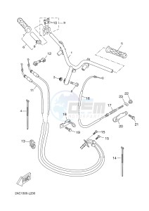 YN50F NEO'S 4 (2ACF 2ACF) drawing STEERING HANDLE & CABLE