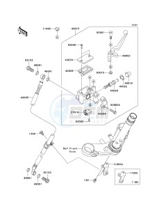 EX250 J [NINJA 250R] (J8F-J9FA) J9F drawing FRONT MASTER CYLINDER