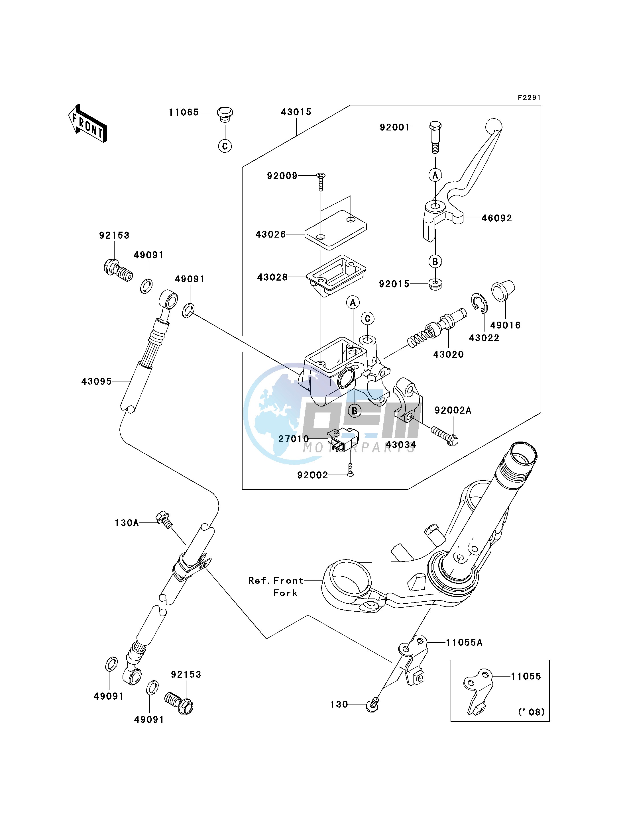 FRONT MASTER CYLINDER