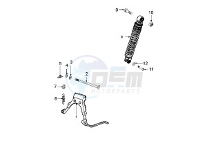 LUDIX 10 ONE - 50 cc drawing SHOCK ABSORBER STAND