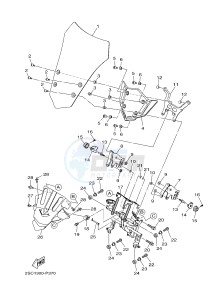 MT-09 TRACER MT09TRA TRACER 900 (2SCL) drawing WINDSHIELD