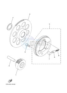 T110C (40B6) drawing STARTER CLUTCH