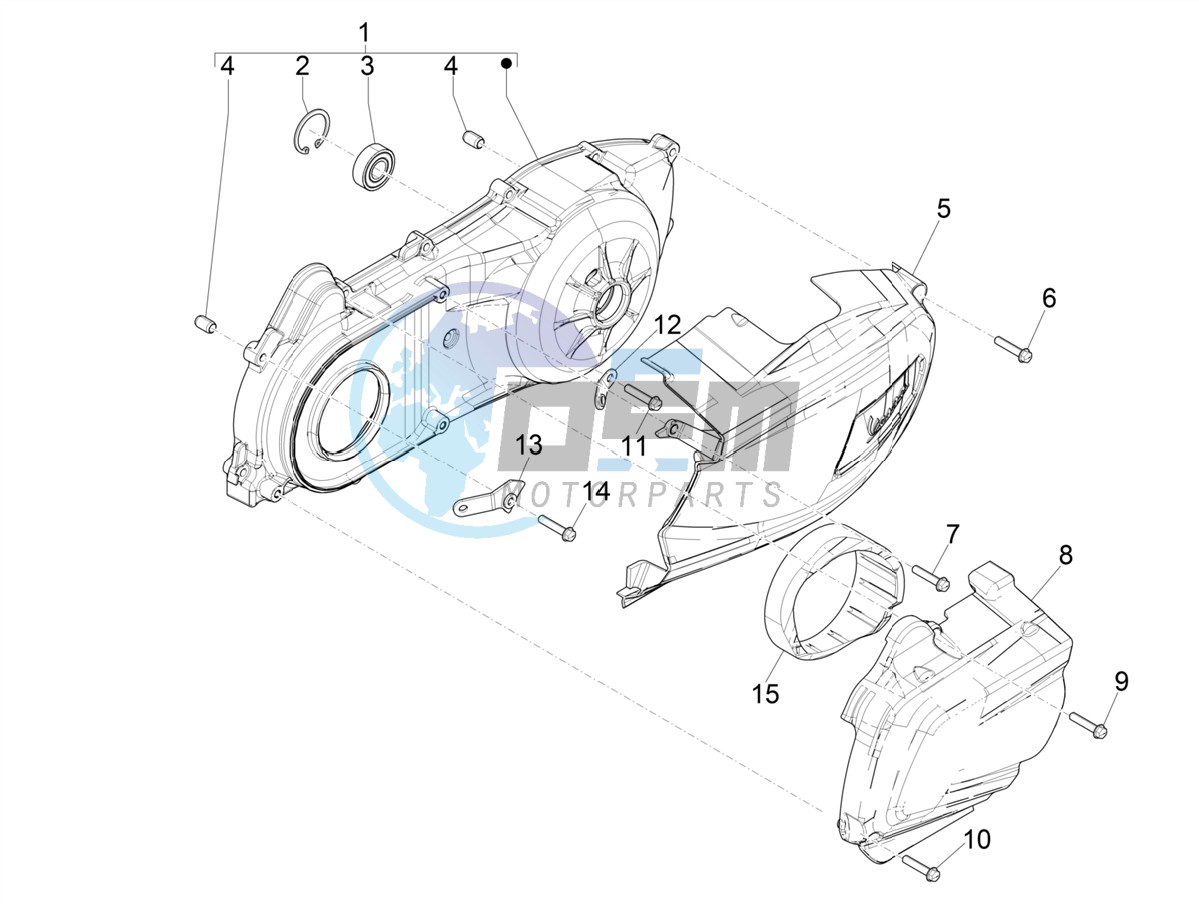 Crankcase cover - Crankcase cooling