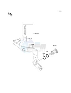 KX 65 A [KX65 MONSTER ENERGY] (A6F - A9FA) A9FA drawing BRAKE PEDAL