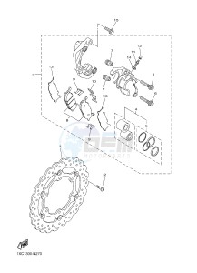 XVS950CR XV950R XV950 R-SPEC (B33A) drawing FRONT BRAKE CALIPER