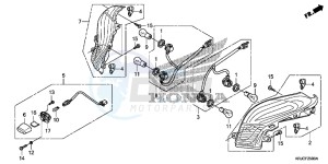 FES125AC drawing REAR COMBINATION LIGHT