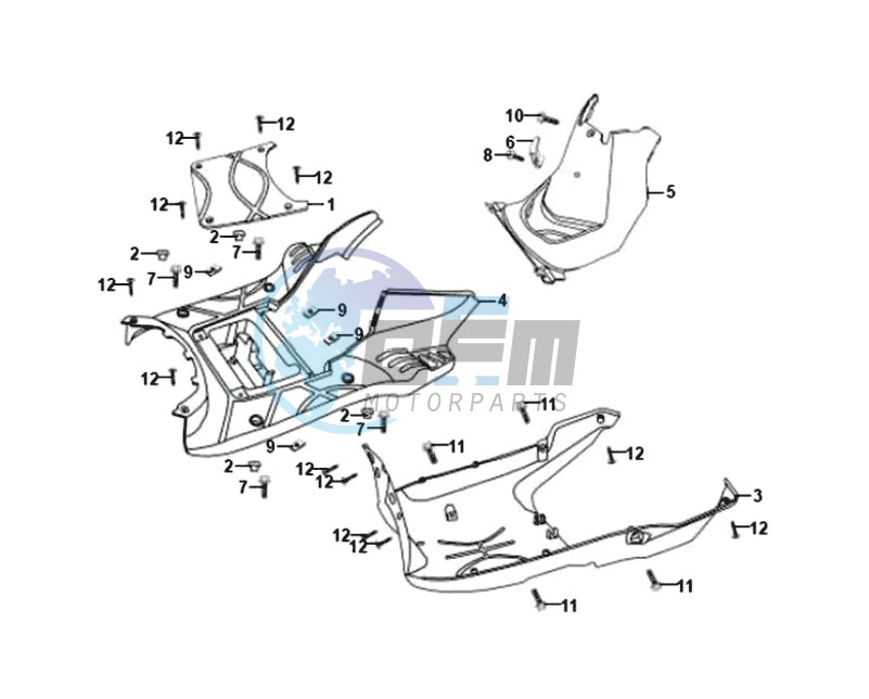 FOOTREST / FRAME COWLING