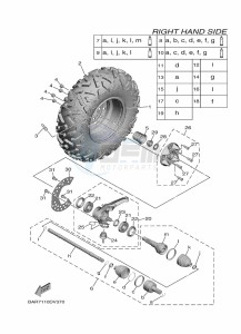 YXF850E YXF85WPBL (BAR7) drawing FRONT WHEEL 2