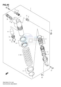 RM-Z450 (E19) drawing REAR SHOCK ABSORBER