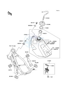 KX85_/_KX85_II KX85ABF EU drawing Fuel Tank