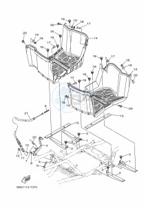 YFM450FWBD KODIAK 450 EPS (BEY2) drawing STAND & FOOTREST