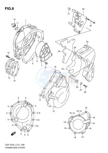 GSF1250 (E21) Bandit drawing CRANKCASE COVER