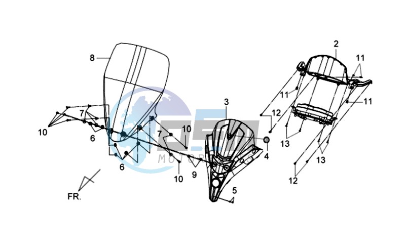 METER ASSY - WIND SCREEN