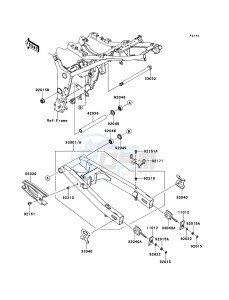 NINJA 250R EX250KBF GB XX (EU ME A(FRICA) drawing Swingarm