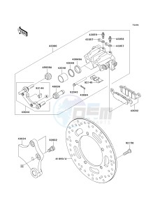 VN 900 C [VULCAN 900 CUSTOM] (7F-9FA) C8F drawing REAR BRAKE