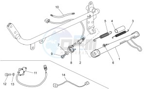 Breva IE 750 drawing Lateral stand