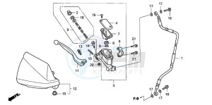 XR650R drawing FR. BRAKE MASTER CYLINDER (CM)