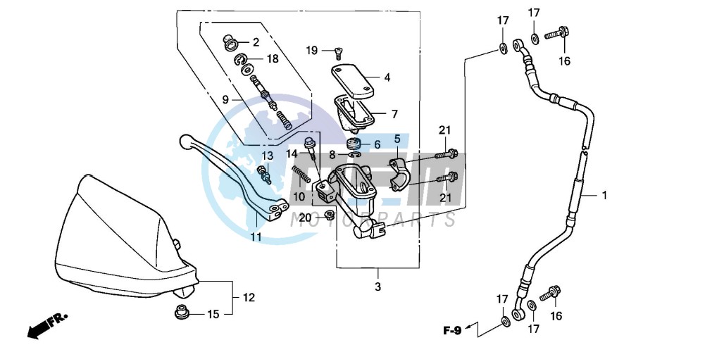 FR. BRAKE MASTER CYLINDER (CM)