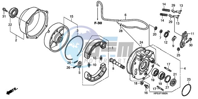 REAR BRAKE PANEL