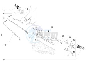 SPRINT 125CC 4T 3V IGET E4 ABS (APAC) drawing Handlebars - Master cil.