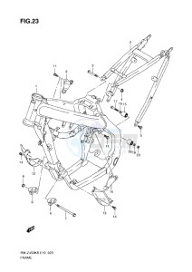 RM-Z 450 drawing FRAME (K8-L0)