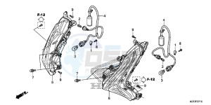 SH125D SH125i UK - (E) drawing FRONT WINKER