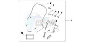 NC700XDD NC700X Dual Cluth ABS 2ED - (2ED) drawing KIT WINDSCREEN