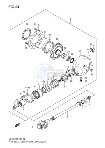 VZ1500 (E2) drawing PROPELLER SHAFT FINAL DRIVE GEAR