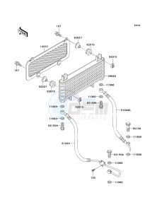 KVF 300 A [PRAIRIE 300 4X4] (A1-A4) [PRAIRIE 300 4X4] drawing OIL COOLER