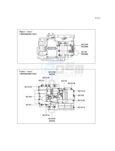 ER 650 A [ER-6N (EUROPEAN] (A6S-A8F) A7F drawing CRANKCASE BOLT PATTERN