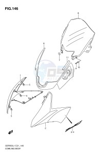 GSF650 (E21) Bandit drawing COWLING BODY (GSF650SUAL1 E21)