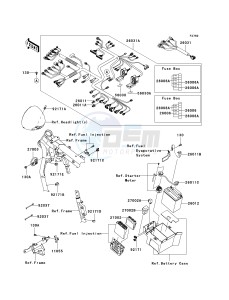 VN 1700 E [VULCAN 1700 CLASSIC] (9G-9FA) E9F drawing CHASSIS ELECTRICAL EQUIPMENT