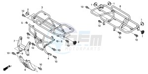 TRX350TM FOURTRAX drawing CARRIER