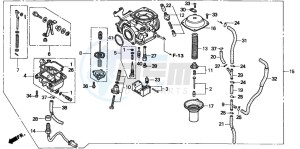 CMX250C REBEL drawing CARBURETOR