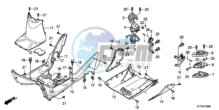 FLOOR PANEL/ PILLION STEP