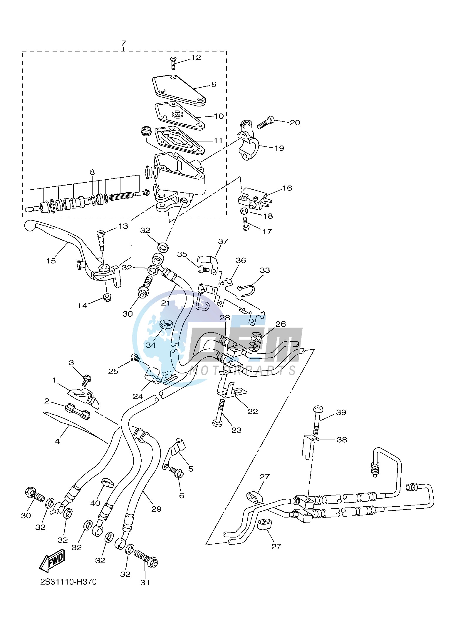 FRONT MASTER CYLINDER