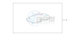 FJS400D SILVER WING drawing TOP BOX MAT