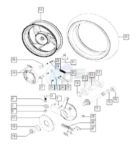 CLASSIC_XL 50 drawing Rear wheel