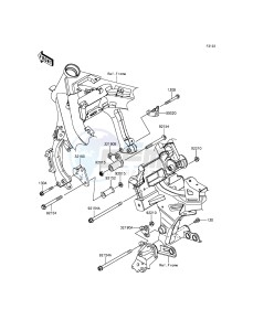 ER-6N_ABS ER650FFF XX (EU ME A(FRICA) drawing Engine Mount