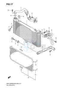 GSX1300R (E3-E28) Hayabusa drawing OIL COOLER