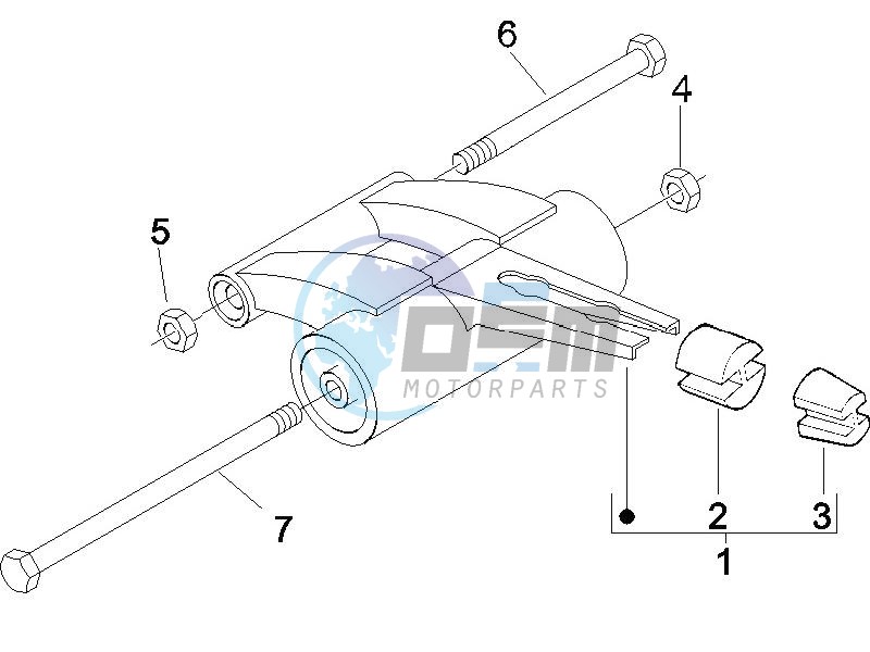 Swinging arm