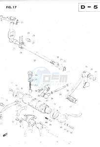 GS500E (Z-D) drawing GEAR SHIFTING