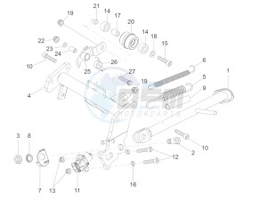 RS 125 RS REPLICA 4T E4 ABS (EMEA) drawing Central stand