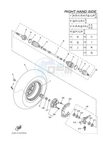 YXC700E YXC700PF VIKING VI (2US3) drawing FRONT WHEEL 2