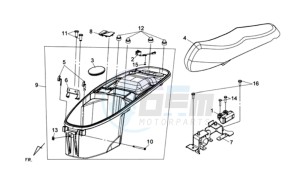 HD2 200EFI drawing HELMET BOX