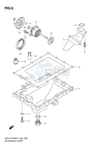 GSX-R1000 (E2) drawing OIL PAN - OIL PUMP