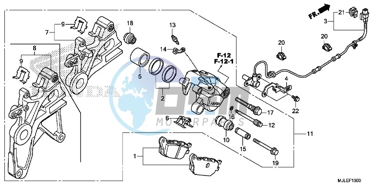 REAR BRAKE CALIPER