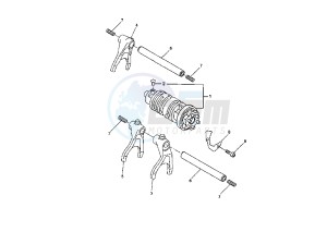 YZF R6 600 drawing SHIFT CAM-FORK